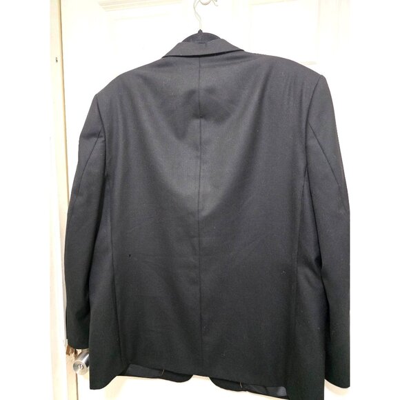 Charisma Cashmere Black Men Blazer Jacket Size 42R Two-Button Single-Breasted No - Picture 3 of 15